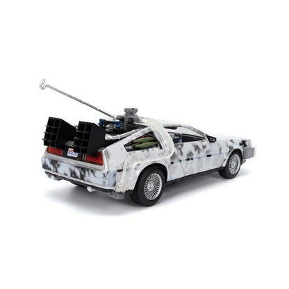 Hollywood Rides Back to the Future Time Machine Frosted 1:24 Die-Cast Metal Vehicle