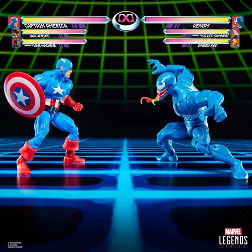 Marvel Legends Series Gamerverse Captain America vs. Venom 6-Inch Action Figures