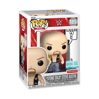 WWE Stone Cold Steve Austin (What?) Pop! Sayings Funko Pop! Vinyl Figure #185 - Entertainment Earth Exclusive