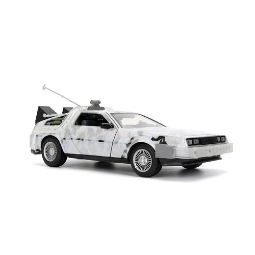 Hollywood Rides Back to the Future Time Machine Frosted 1:24 Die-Cast Metal Vehicle
