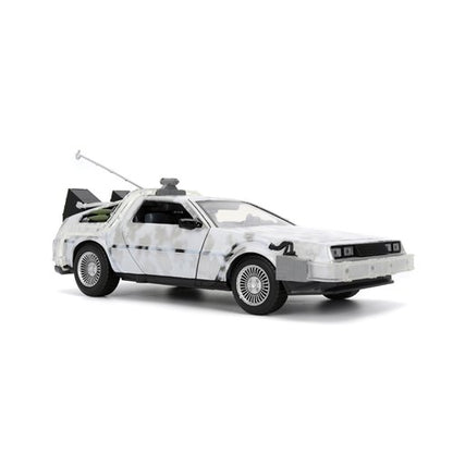 Hollywood Rides Back to the Future Time Machine Frosted 1:24 Die-Cast Metal Vehicle