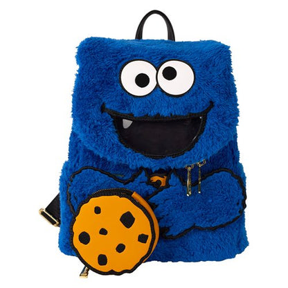 Sesame Street Cookie Monster Plush Mini-Backpack with Coin Purse