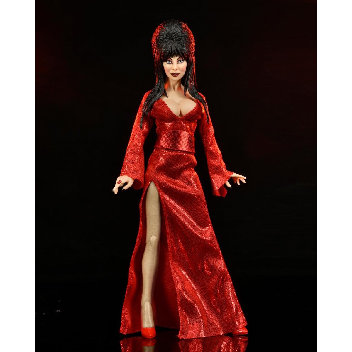 ELVIRA – 8 IN CLOTHED ACTION FIGURE – ELVIRA RED, FRIGHT, AND BOO