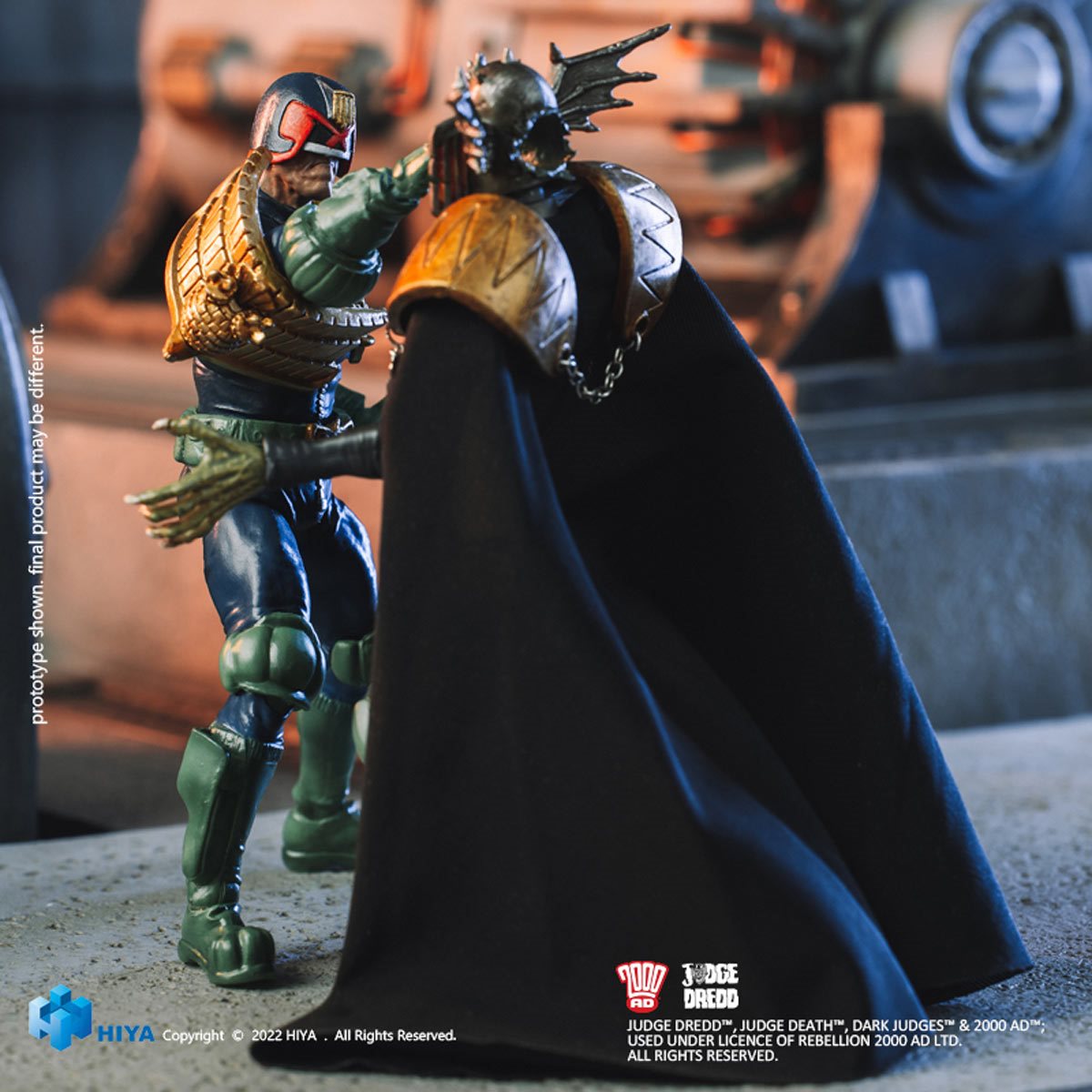 Judge Dredd Gaze into the Fist of Dredd 1:18 Scale Exquisite Mini Action Figure 2-Pack - Previews Exclusive