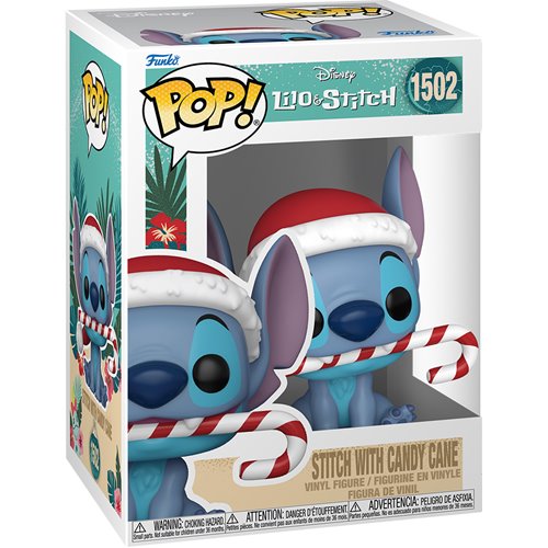 Lilo & Stitch | Holiday Stitch with Candy Cane Funko Pop! #1502 | Funko | PREORDER