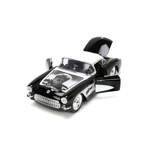 Hollywood Rides Universal Monsters Wolfman 1957 Chevrolet Corvette 1:24 Scale Die-Cast Metal Vehicle with Figure