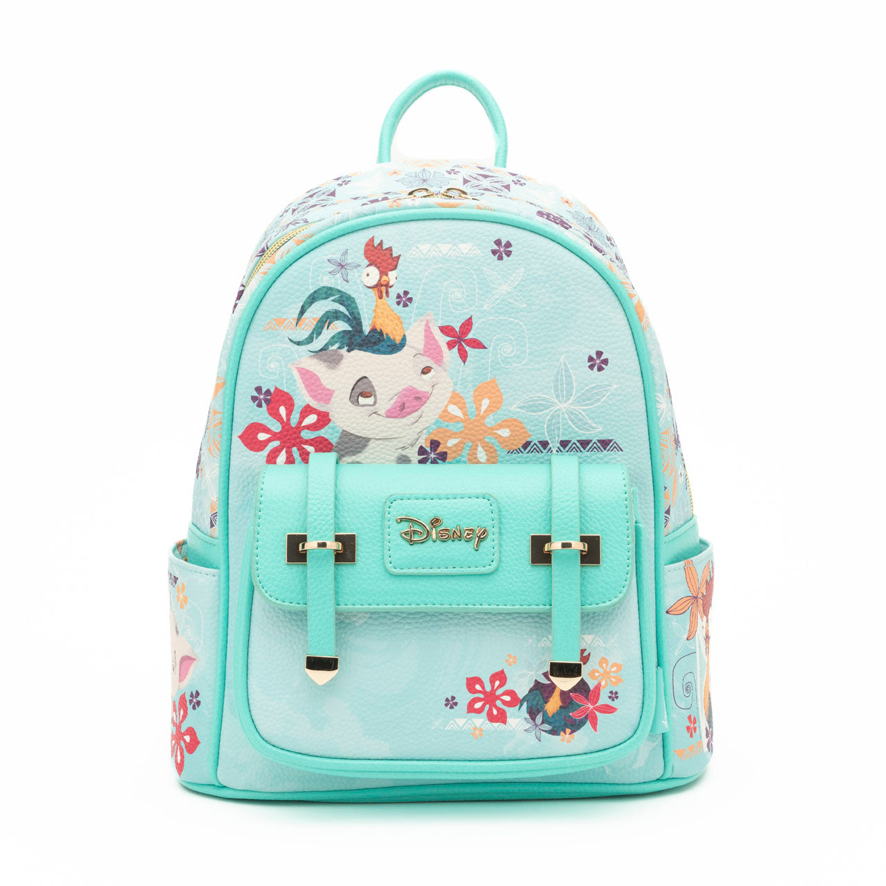 Disney Moana Featuring Pua and Hei Hei  - 11″” Vegan Leather Fashion Mini Backpack