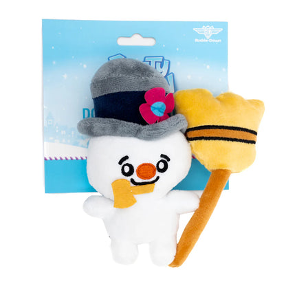 Dog Toy Squeaker Plush - Frosty the Snowman with Broom Full Body Pose (ETA - SEPTEMBER / OCTOBER 2024)