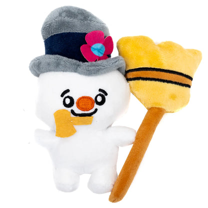 Dog Toy Squeaker Plush - Frosty the Snowman with Broom Full Body Pose (ETA - SEPTEMBER / OCTOBER 2024)