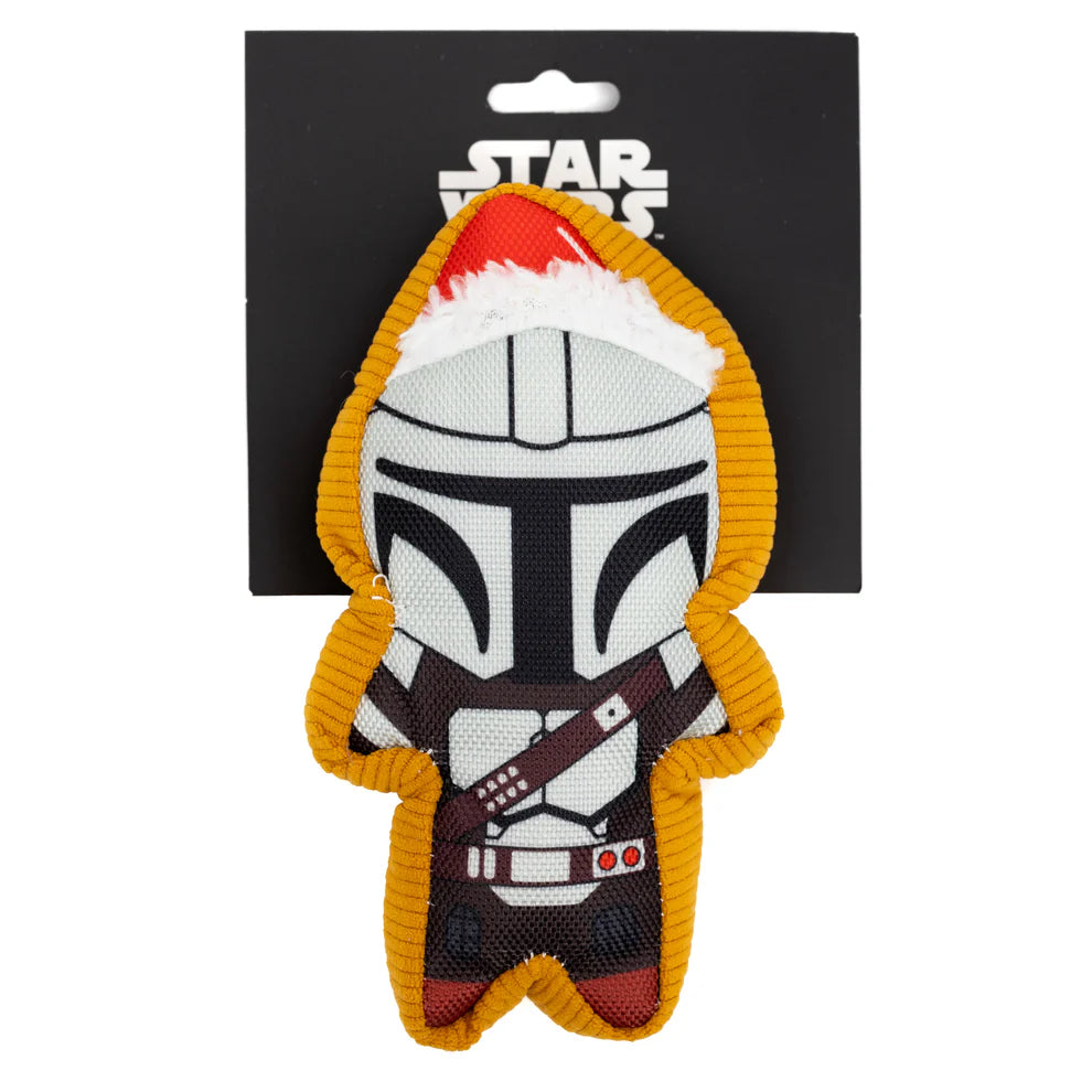 Dog Toy Squeaker Plush - Star Wars Holiday Mandalorian Santa Cookie Replica (ETA - SEPTEMBER / OCTOBER 2024)