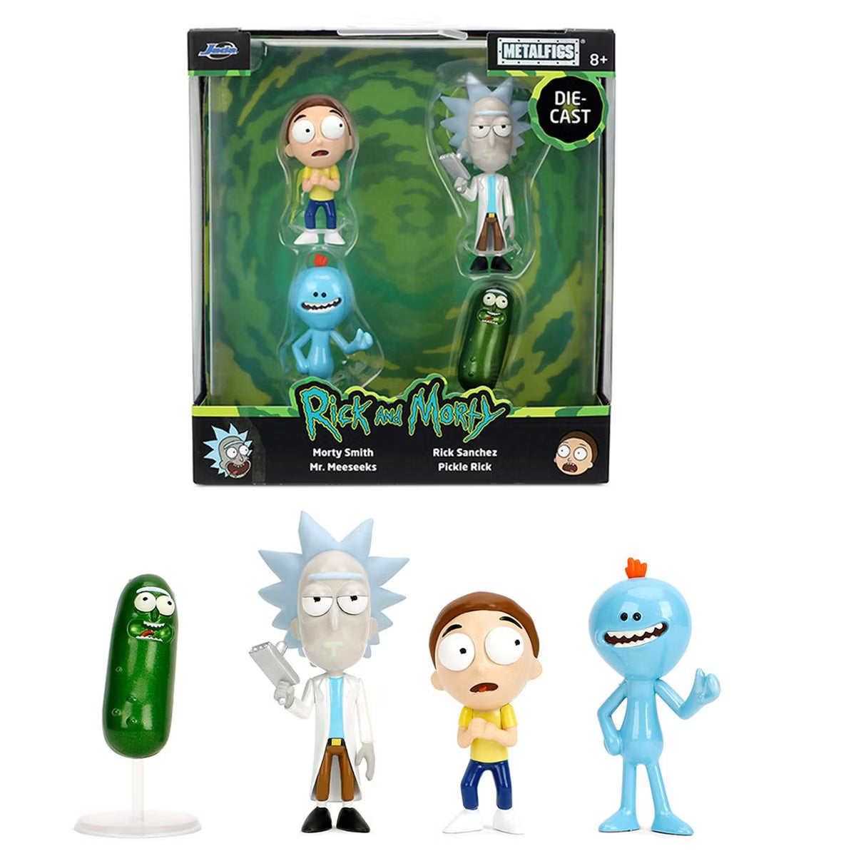 Rick and Morty MetalFigs 2 1/2-Inch Die-Cast Metal Mini-Figure 4-Pack