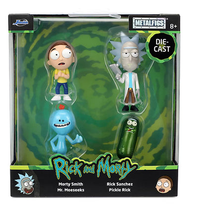 Rick and Morty MetalFigs 2 1/2-Inch Die-Cast Metal Mini-Figure 4-Pack