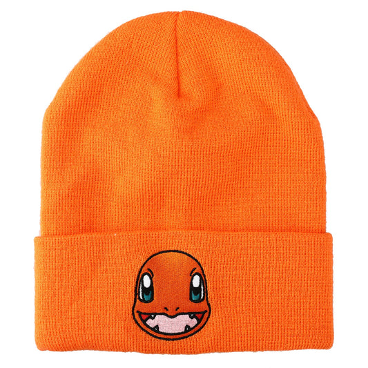 Pokemon Charmander Face Orange Cuff Beanie