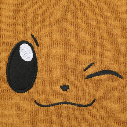 Pokémon Eevee Big Face Brown Cuffless Beanie