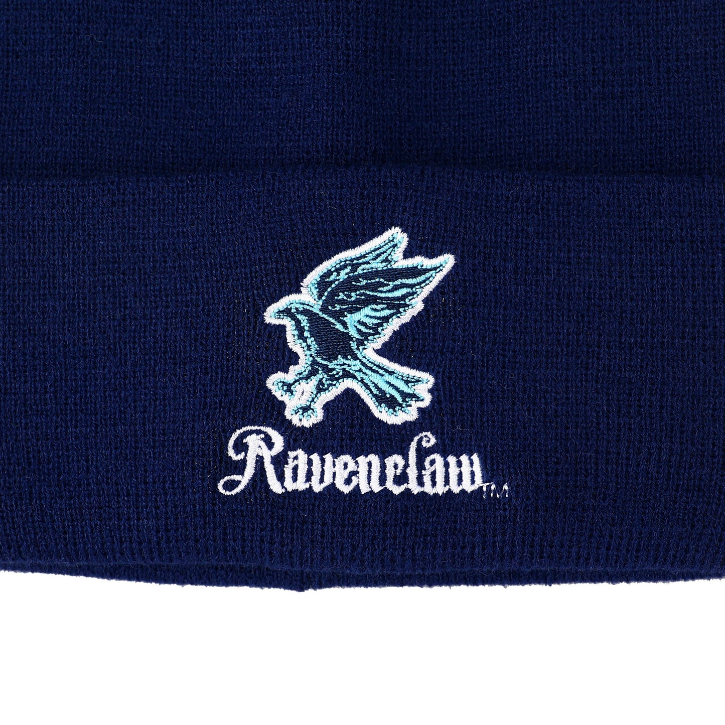 Harry Potter Ravenclaw Eagle Navy Embroidered Logo Cuffed knitted Beanie