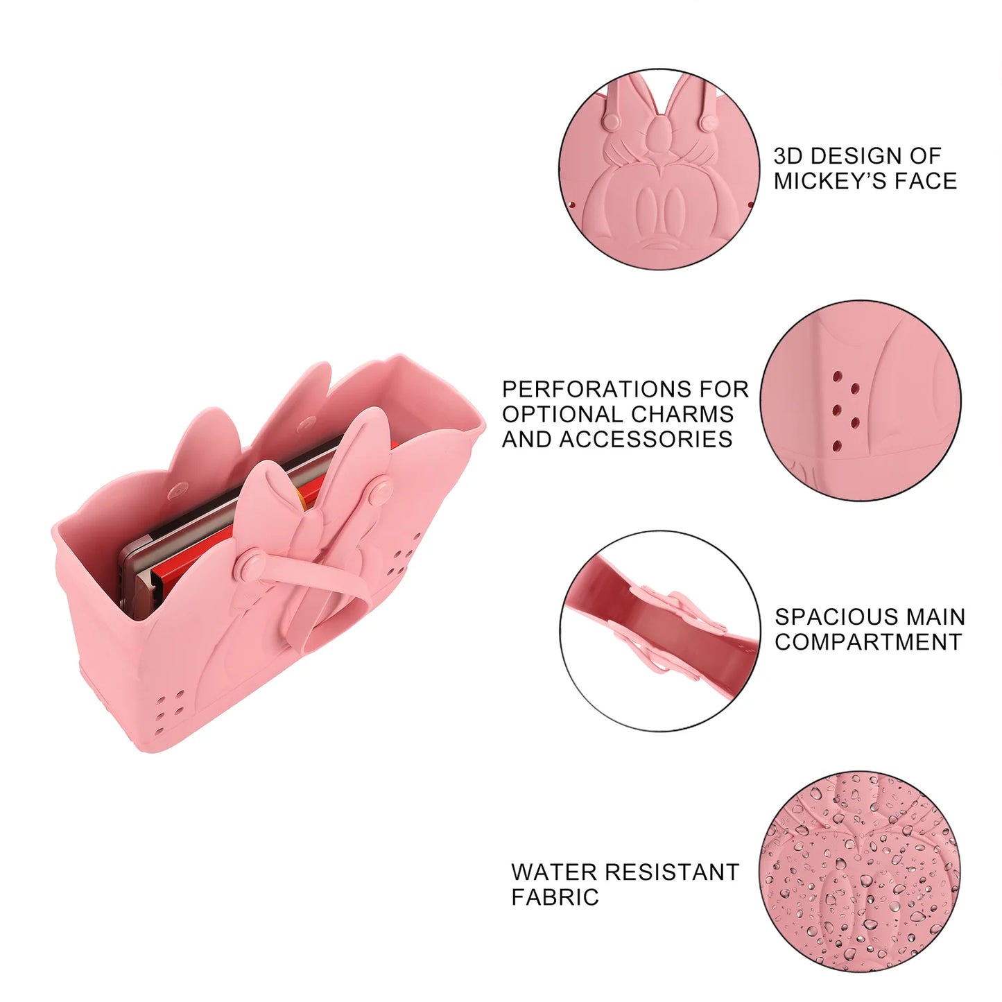 Disney Minnie Mouse 3D Character 16.5" EVA Molded Tote Bag (ETA November / December 2025)