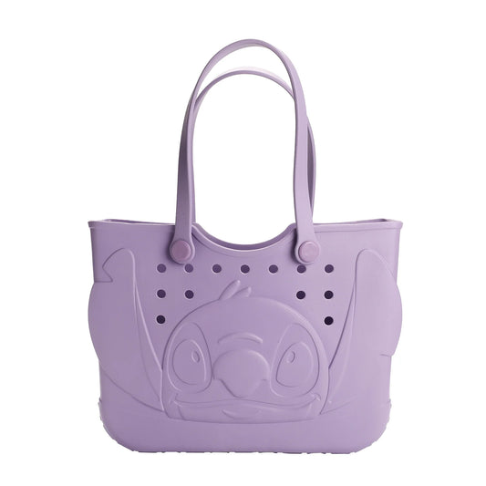 Disney Lilo & Stitch Rubber Tote Bag with Cutout Design and Easy-Clean Finish