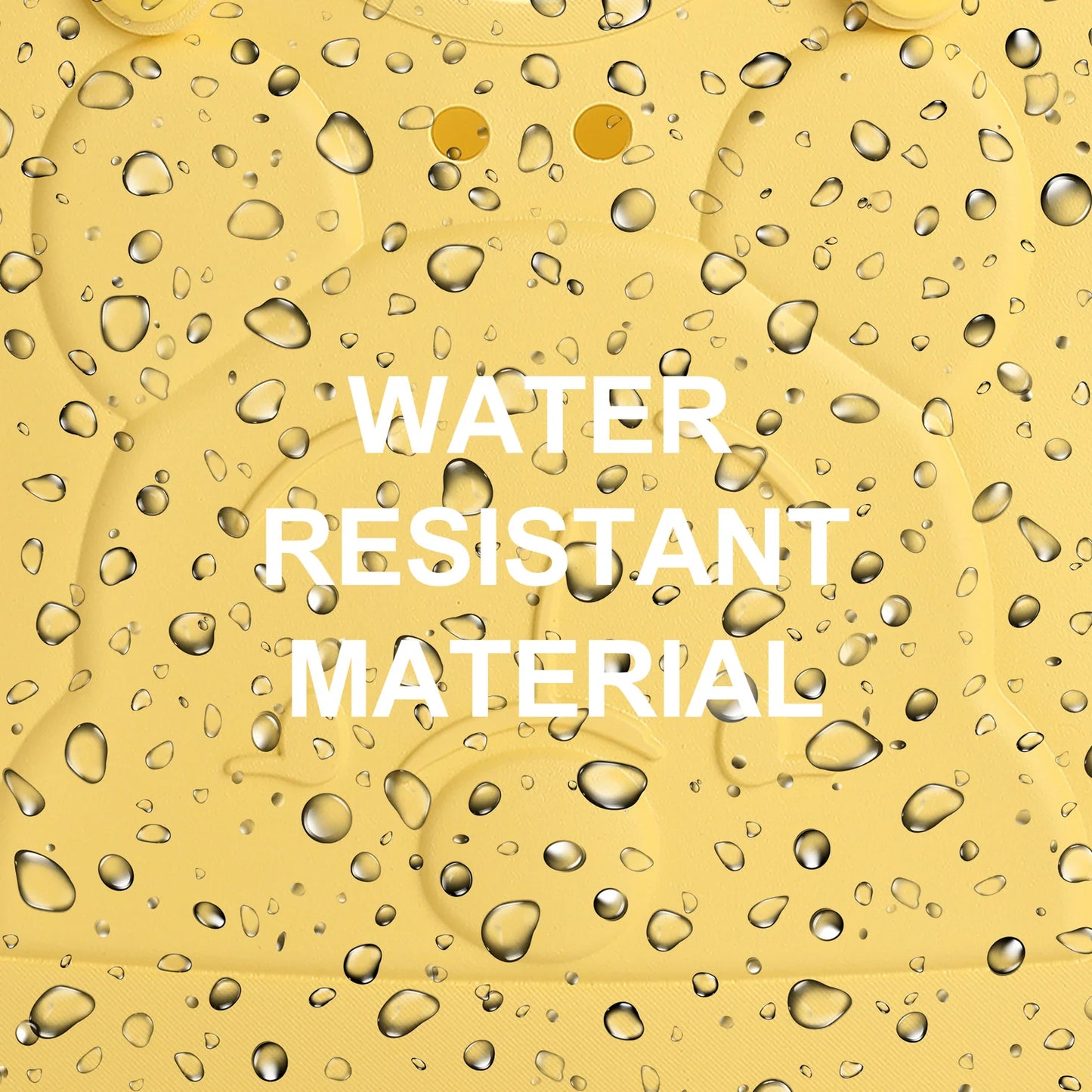 Disney Winnie the Pooh Rubber Tote Bag with Cutout Design and Easy-Clean Finish