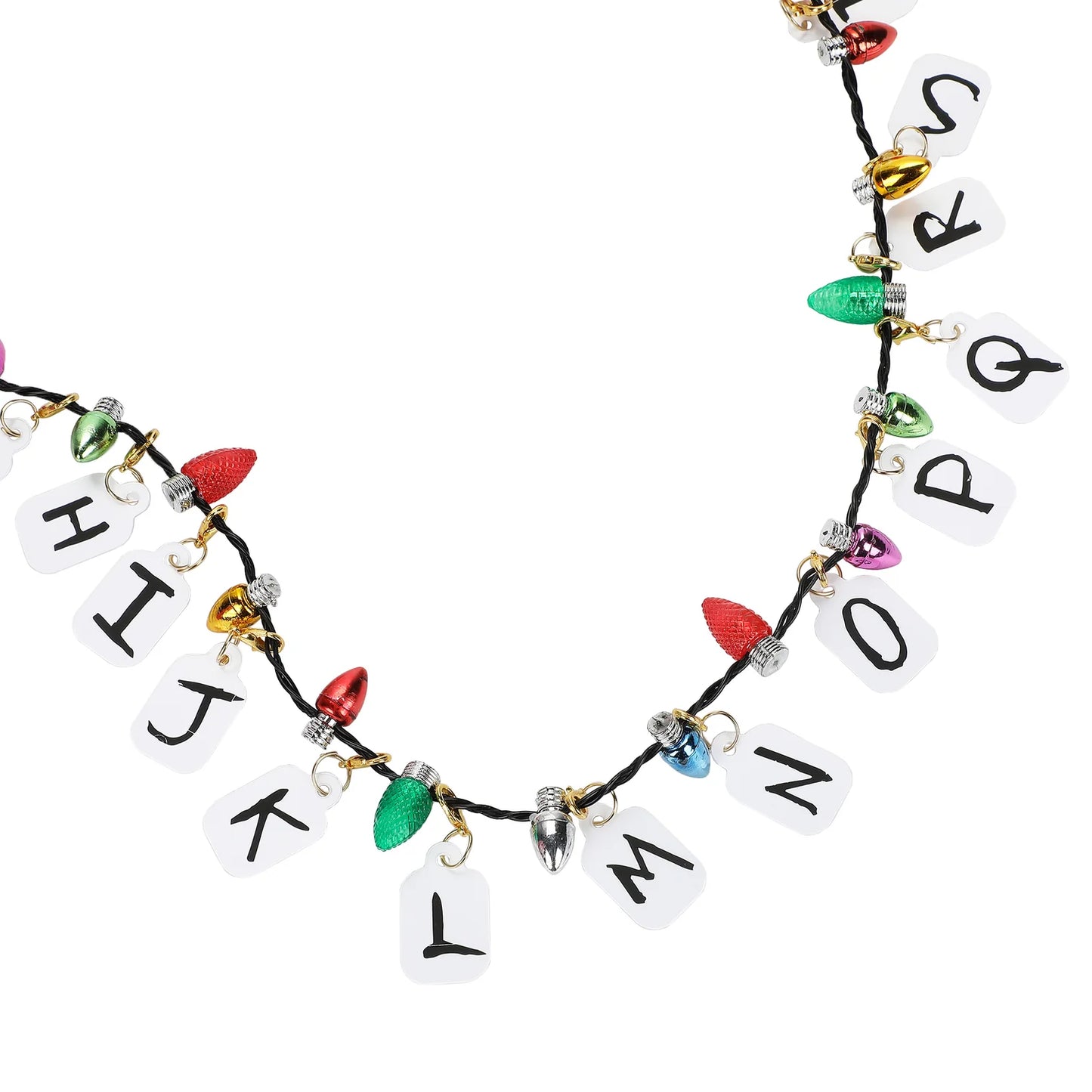 Stranger Things Christmas Lights Necklace