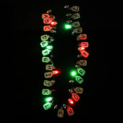 Stranger Things Christmas Lights Necklace