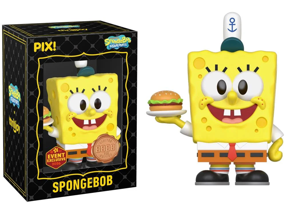 SpongeBob SquarePants with Krabby Patty Pix! Vinyl Figure - 2026 Convention Exclusive