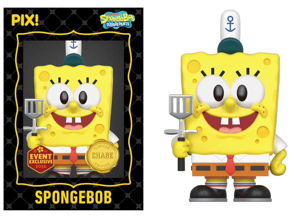 SpongeBob SquarePants with Krabby Patty Pix! Vinyl Figure - 2026 Convention Exclusive