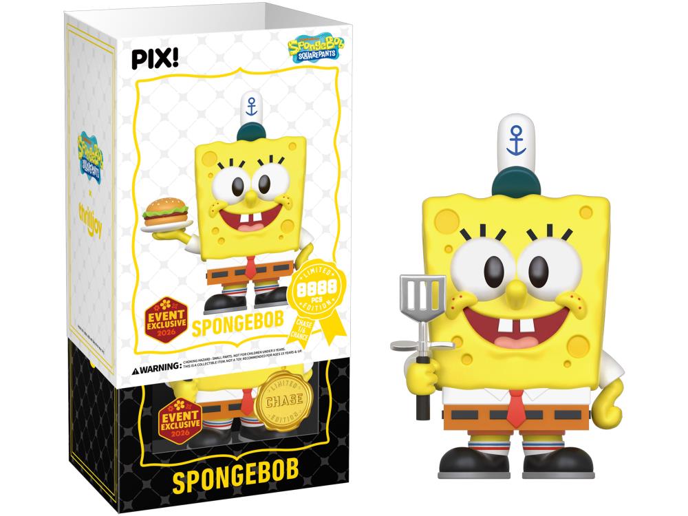 SpongeBob SquarePants with Krabby Patty Pix! Vinyl Figure - 2026 Convention Exclusive