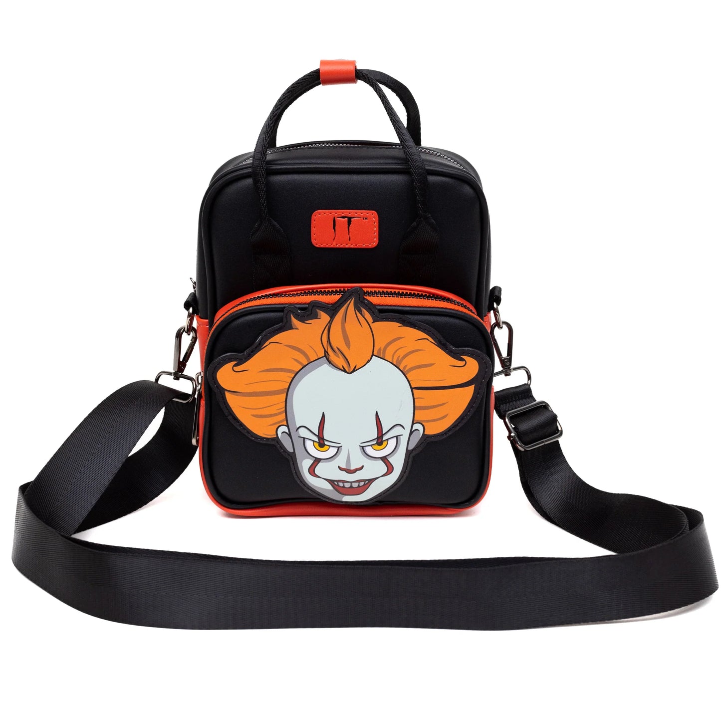 Crossbody Bag with Handles - It Pennywise Smiling Face Applique