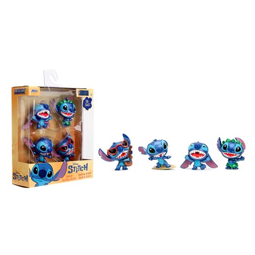 Lilo & Stitch Stitch Metalfigs 2 1/2-Inch Die-Cast Metal Mini-Fgure 4-Pack