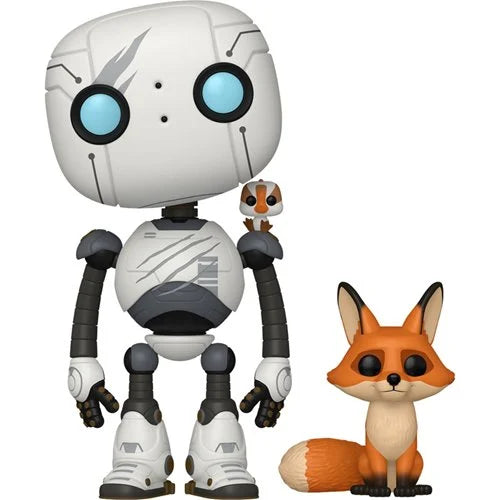 The Wild Robot Roz with Brightbill and Fink Funko Pop! Vinyl Figure and Buddy (ETA MAY / JUNE 2025)