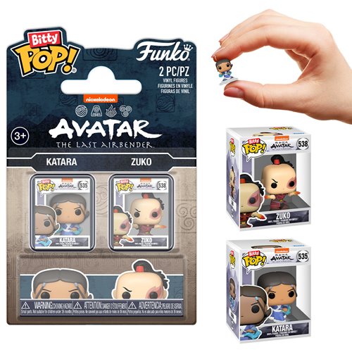 Avatar: The Last Air Bender Katara and Zuko Funko Bitty Pop! Mini-Figure 2-Pack