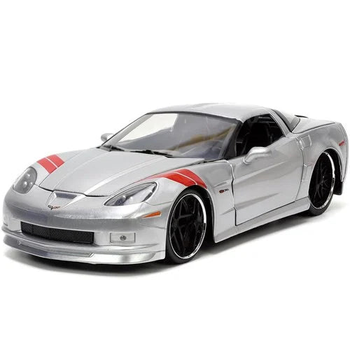 Bigtime Muscle 2006 Chevrolet Corvette Z06 Candy Silver 1:24 Scale Die-Cast Metal Vehicle (ETA JANUARY 2025)