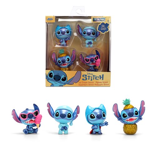 Lilo & Stitch Wave 3 MetalFigs 2 1/2-Inch Die-Cast Metal Mini-Figure 4-Pack