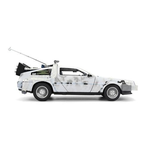 Hollywood Rides Back to the Future Time Machine Frosted 1:24 Die-Cast Metal Vehicle