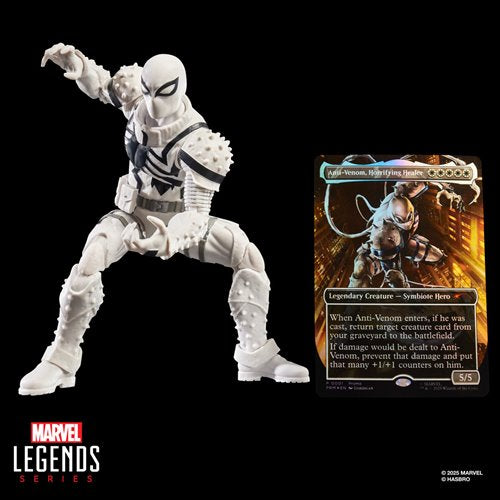 Spider-Man Marvel Legends Series Magic: The Gathering Agent Anti-Venom 6-Inch Action Figure and Card