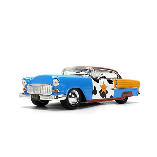 Toy Story 1955 Chevrolet Bel Air with Woody | 1:24 Die-Cast | Jada Toys