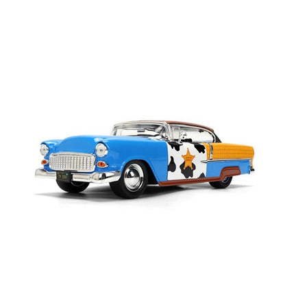 Toy Story 1955 Chevrolet Bel Air with Woody | 1:24 Die-Cast | Jada Toys