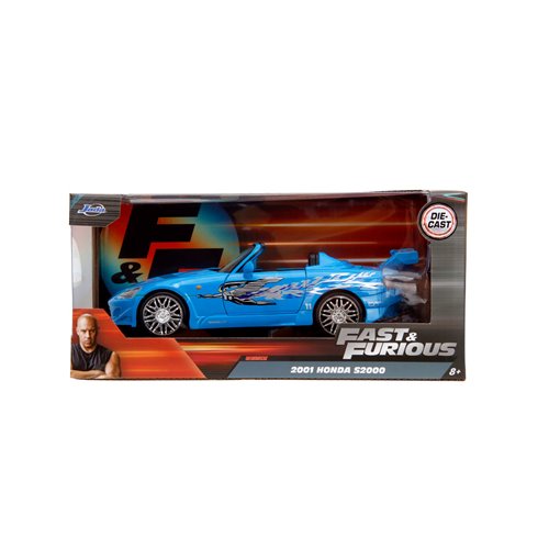 Fast and Furious 2001 Honda S2000 Mia's Blue Design 1:24 Scale Die-Cast Metal Vehicle