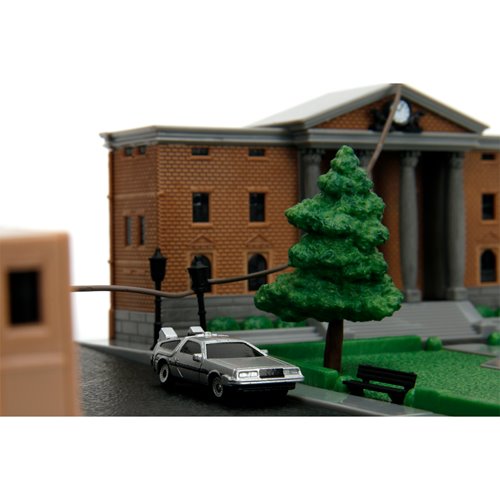 Back to the Future Hill Valley Courthouse Nano Hollywood Rides Nano Scene Diorama with Vehicles