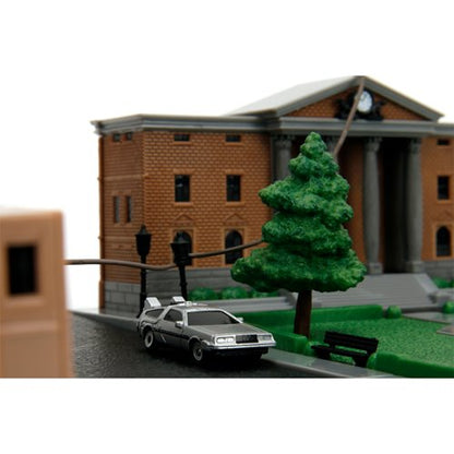 Back to the Future Hill Valley Courthouse Nano Hollywood Rides Nano Scene Diorama with Vehicles
