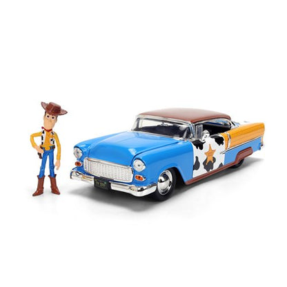 Toy Story 1955 Chevrolet Bel Air with Woody | 1:24 Die-Cast | Jada Toys