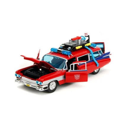 Ghostbusters Ecto-1 Transformers Mashup 1:24 Scale Die-Cast Metal Vehicle