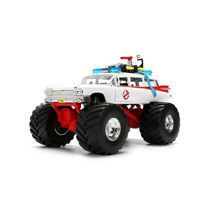 Hollywood Rides Ghostbusters Ecto-1 Monster Truck 1:24 Scale Die-Cast Metal Vehicle