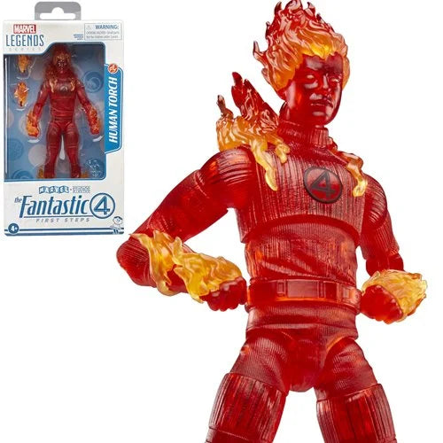 The Fantastic Four: First Steps Marvel Legends Series Human Torch 6-Inch Action Figure