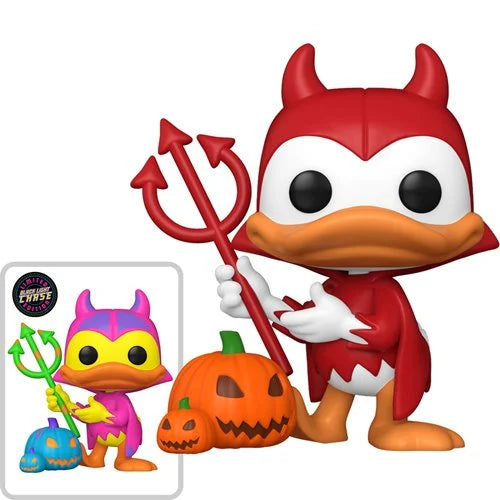 Mickey and Friends Devil Donald with Pumpkin Funko Pop! Vinyl Figure #1446 - Specialty Series Chase Bundle
