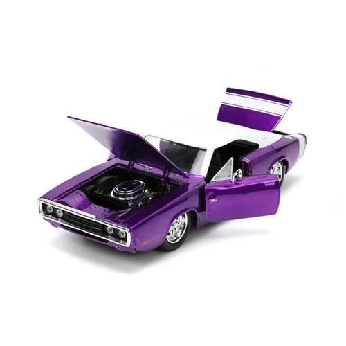 Bigtime Muscle 1970 Dodge Charger R/T Candy Purple 1:24 Scale Die-Cast Metal Vehicle (ETA JANUARY 2025)