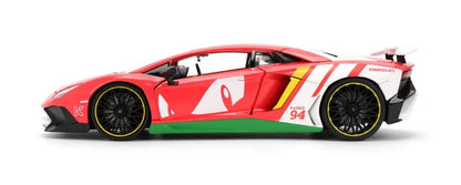Hollywood Rides Sonic the Hedgehog - Knuckles 1:24 Scale Lamborghini Aventador SV Model