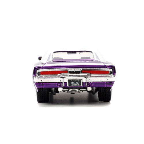 Bigtime Muscle 1970 Dodge Charger R/T Candy Purple 1:24 Scale Die-Cast Metal Vehicle (ETA JANUARY 2025)