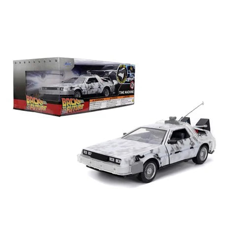 Hollywood Rides Back to the Future Time Machine Frosted 1:24 Die-Cast Metal Vehicle