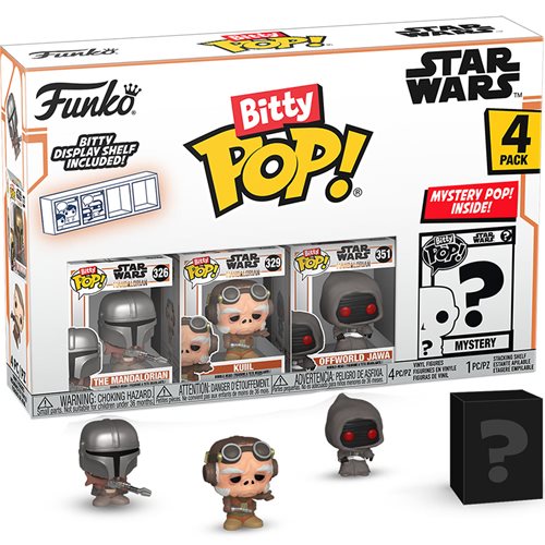 Star Wars Mandalorian with Pistol Bitty Pop! 4-Pack | Funko